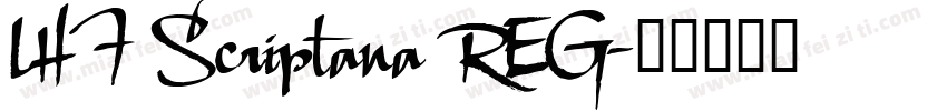 LHF Scriptana REG字体转换